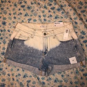 Old Navy Dipped Dyed Denim Shorts